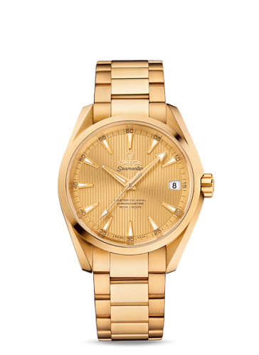 Omega Seamaster Aqua Terra 150m Master Co-Axial 38.5 Yellow Gold / Champagne / Bracelet
